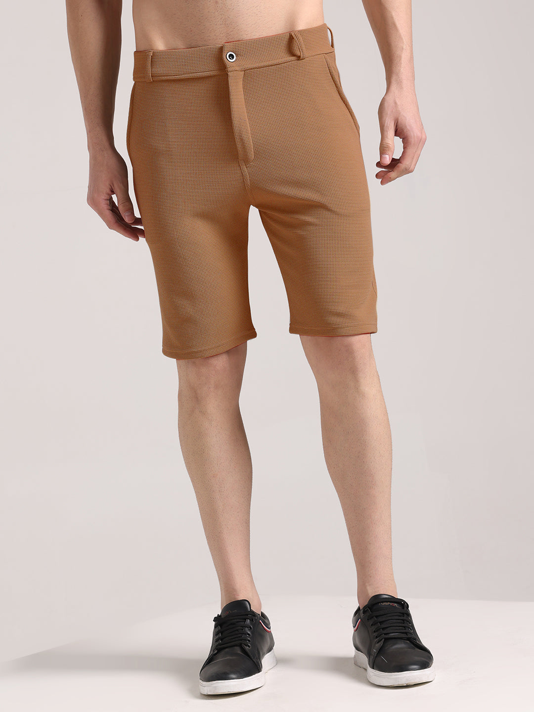 Men's Olive Brown Outer Mesh Shorts