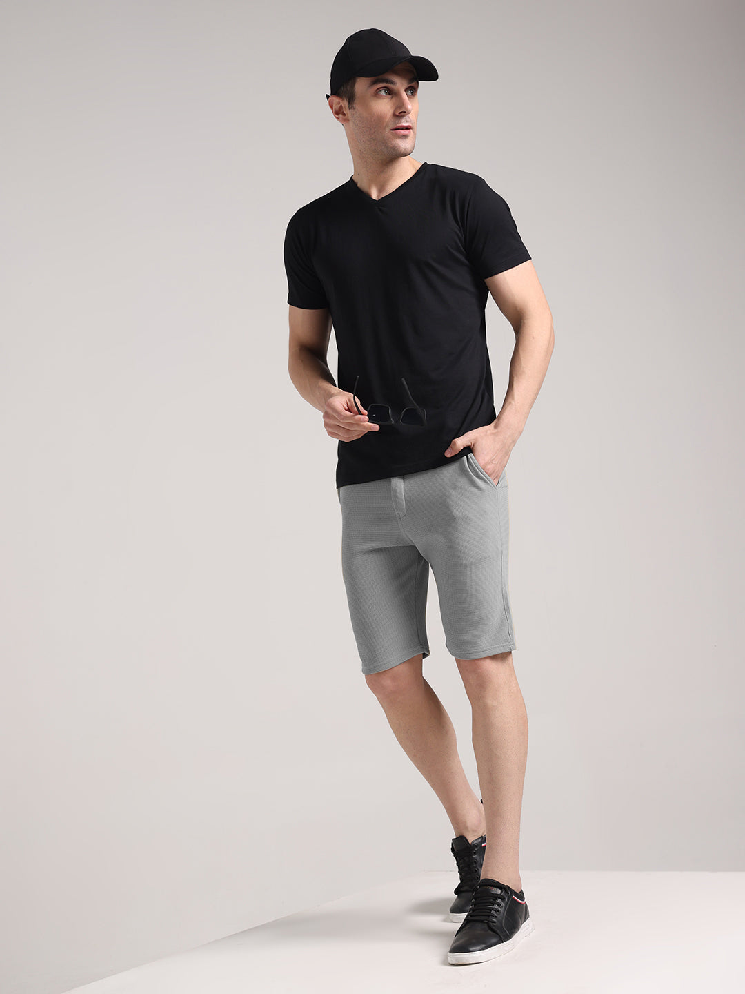 Men's Window Grey Outer Mesh Shorts
