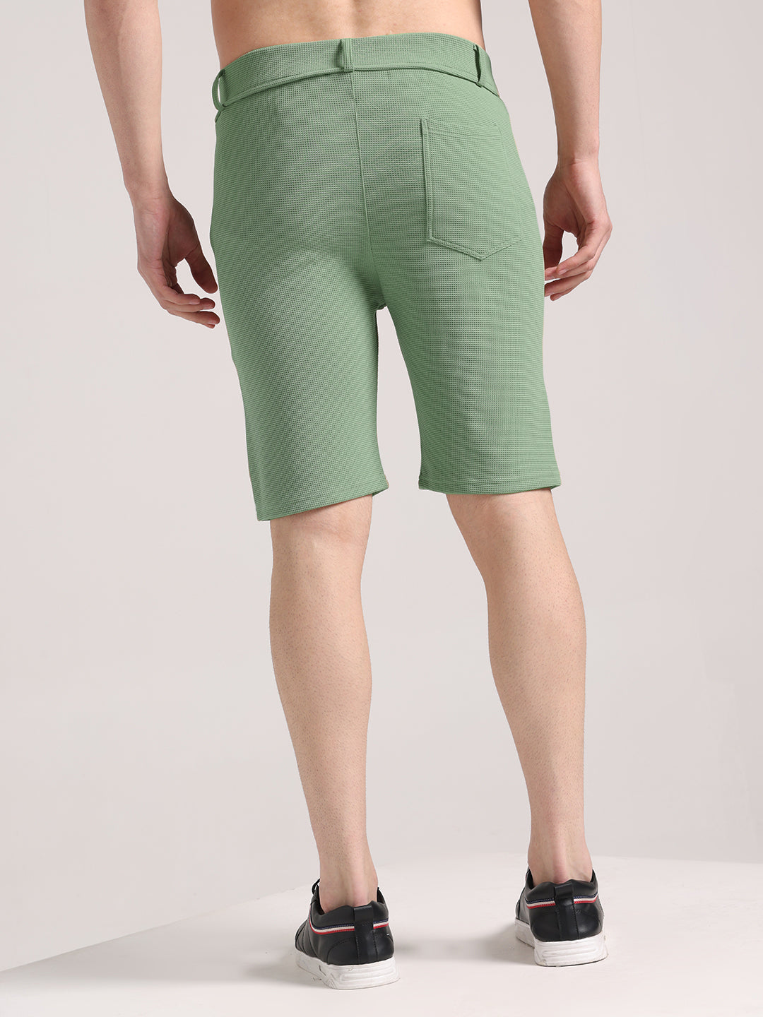 Men's Pastel Green Outer Mesh Shorts