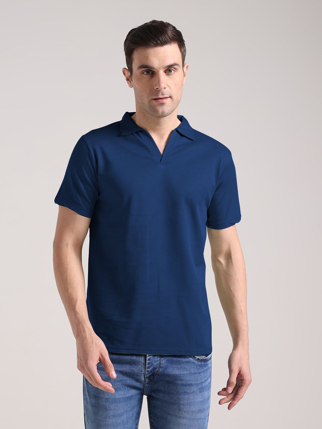 Men's Royal Blue Half Sleeve Polo T-Shirt