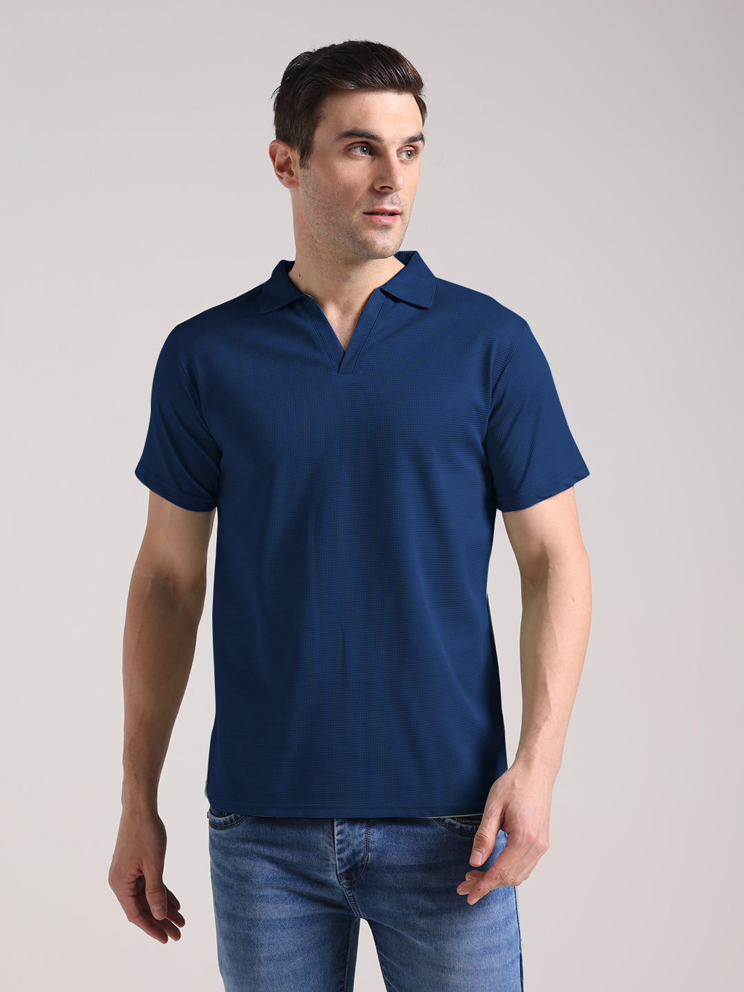 Men's Royal Blue Half Sleeve Polo T-Shirt