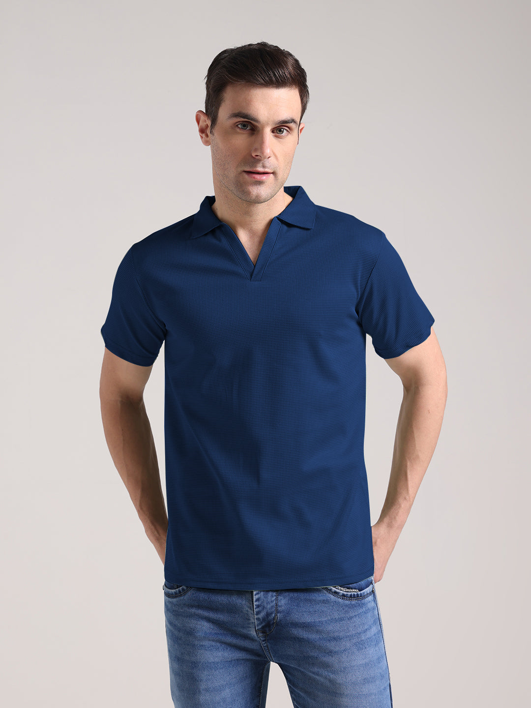 Men's Royal Blue Half Sleeve Polo T-Shirt