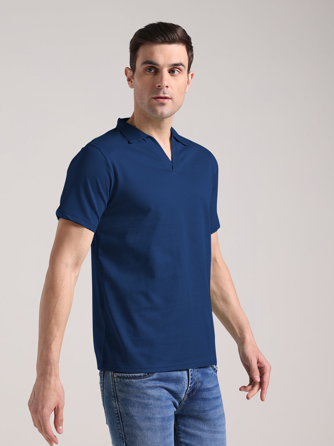 Men's Royal Blue Half Sleeve Polo T-Shirt