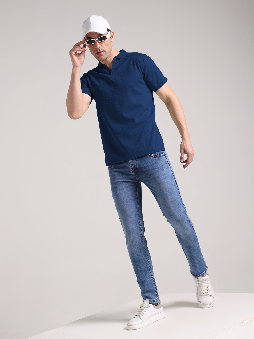 Men's Royal Blue Half Sleeve Polo T-Shirt