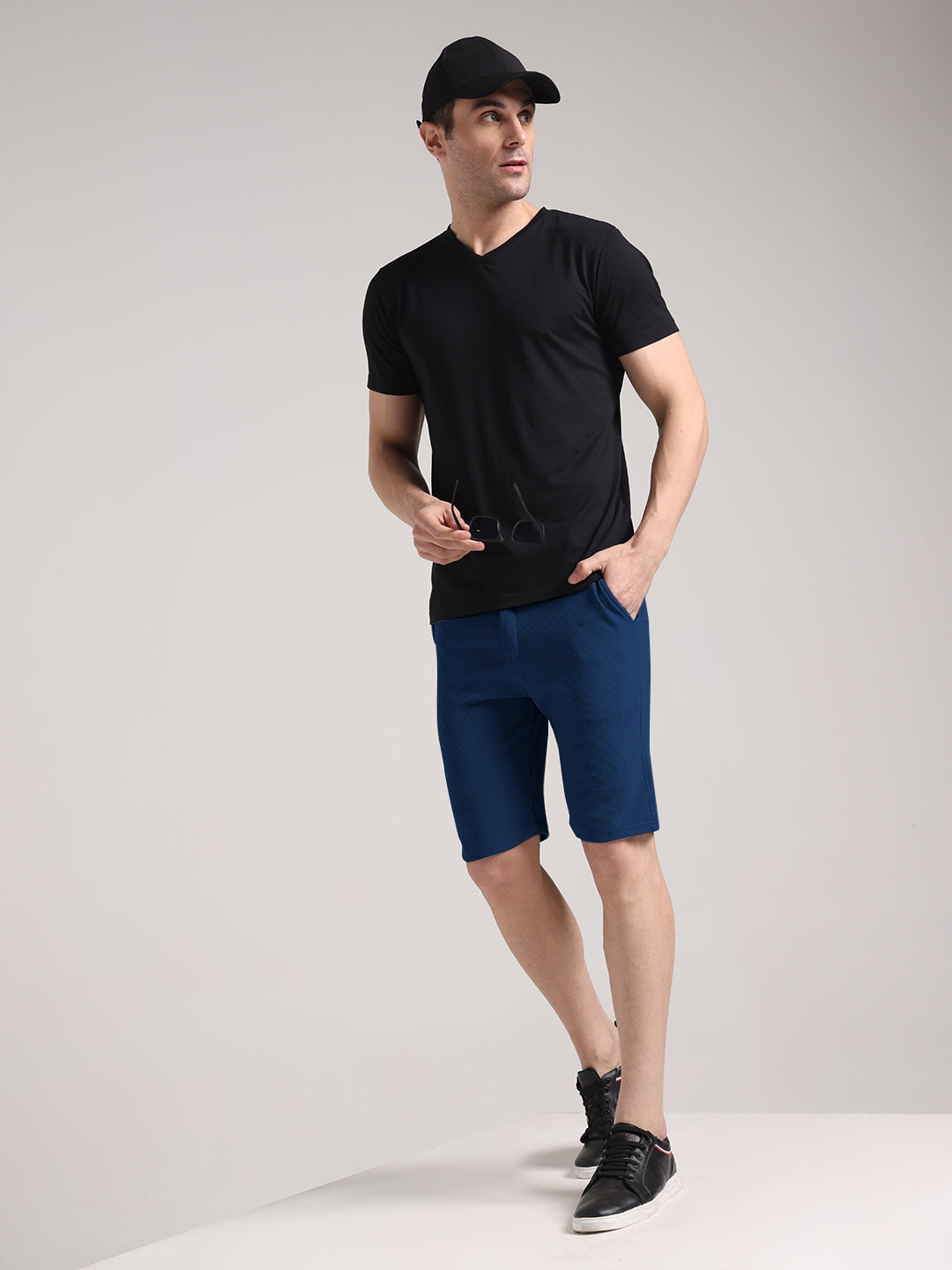 Men's Royal Blue Outer Mesh Shorts
