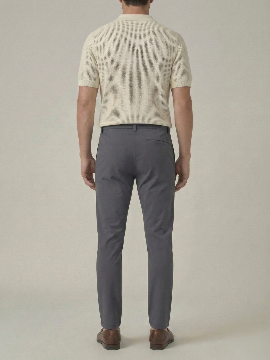 Men's Granite Grey Smart Casual Trousers