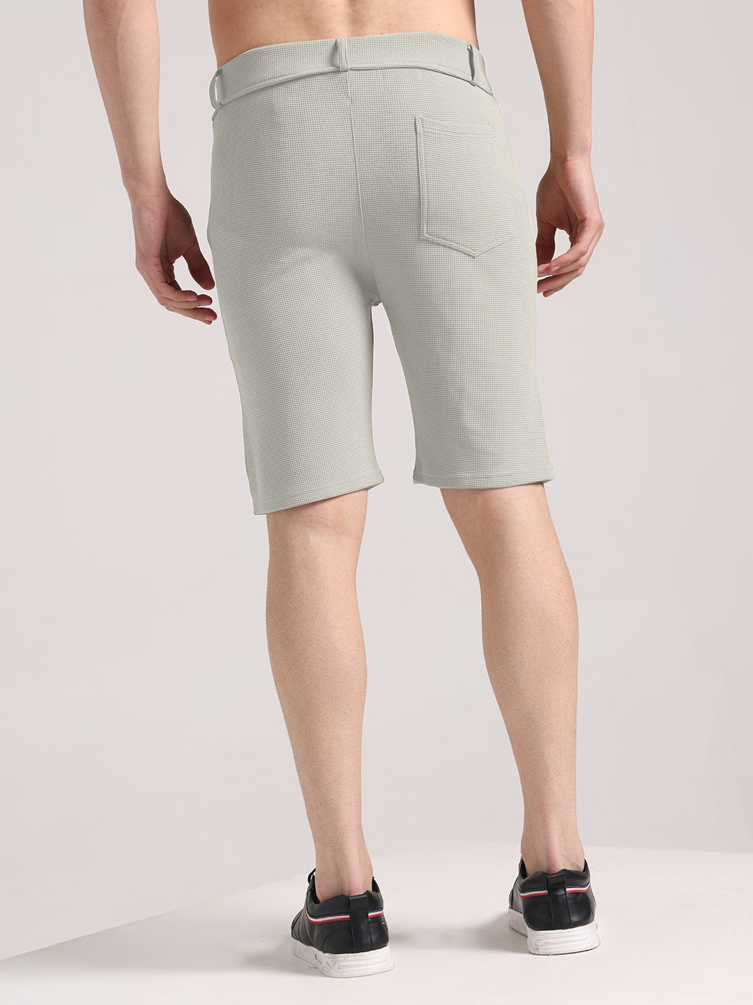 Men's Pearl Grey Outer Mesh Shorts