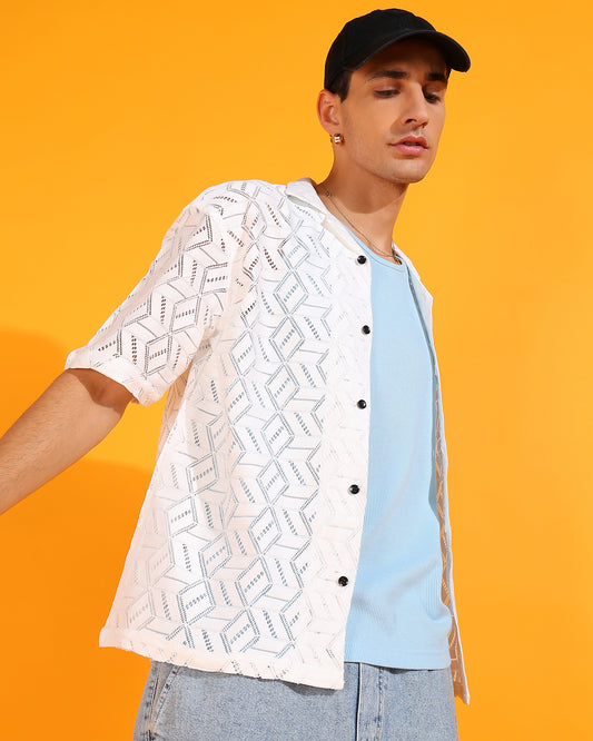 Geometric Self Desing Shirt