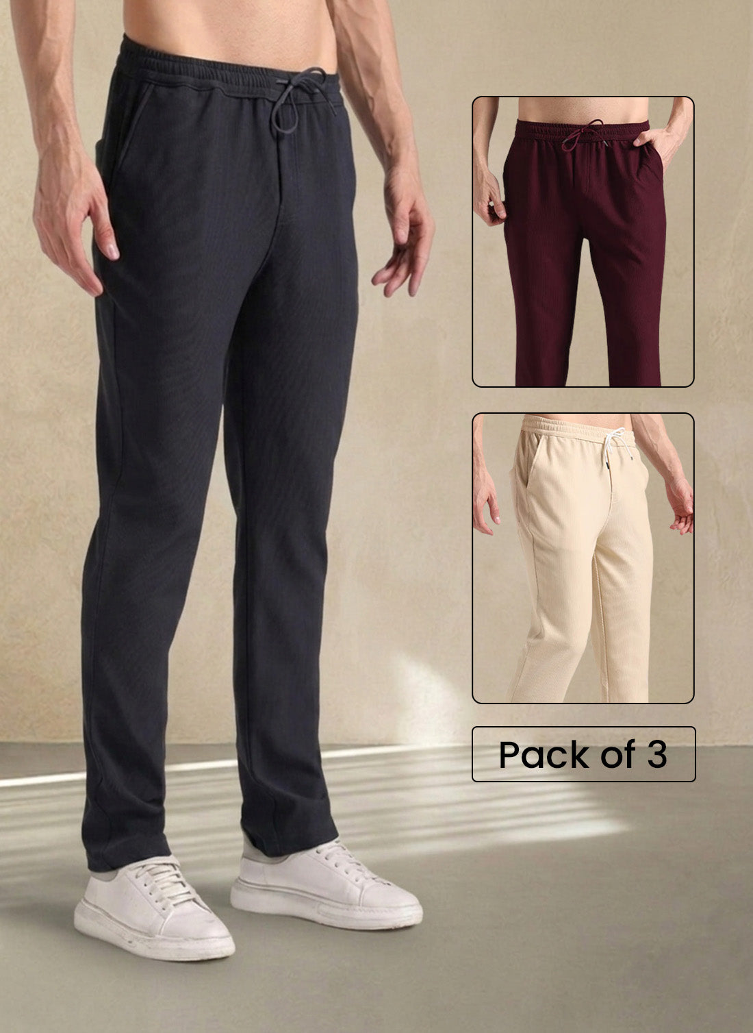 Pick Any 3 Corduroy Track Pant Combo