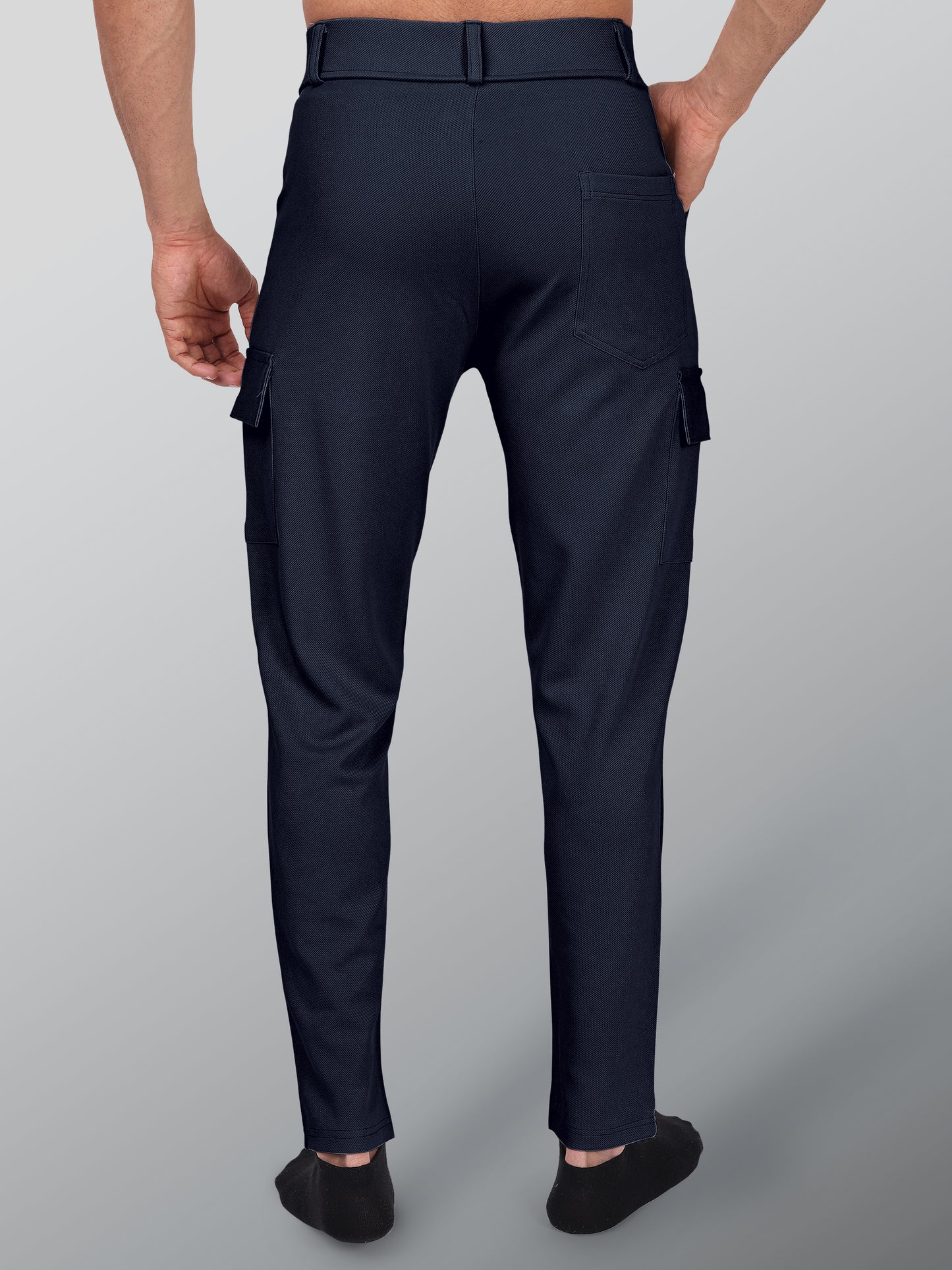 Men's Twill Lycra Cargo Trousers