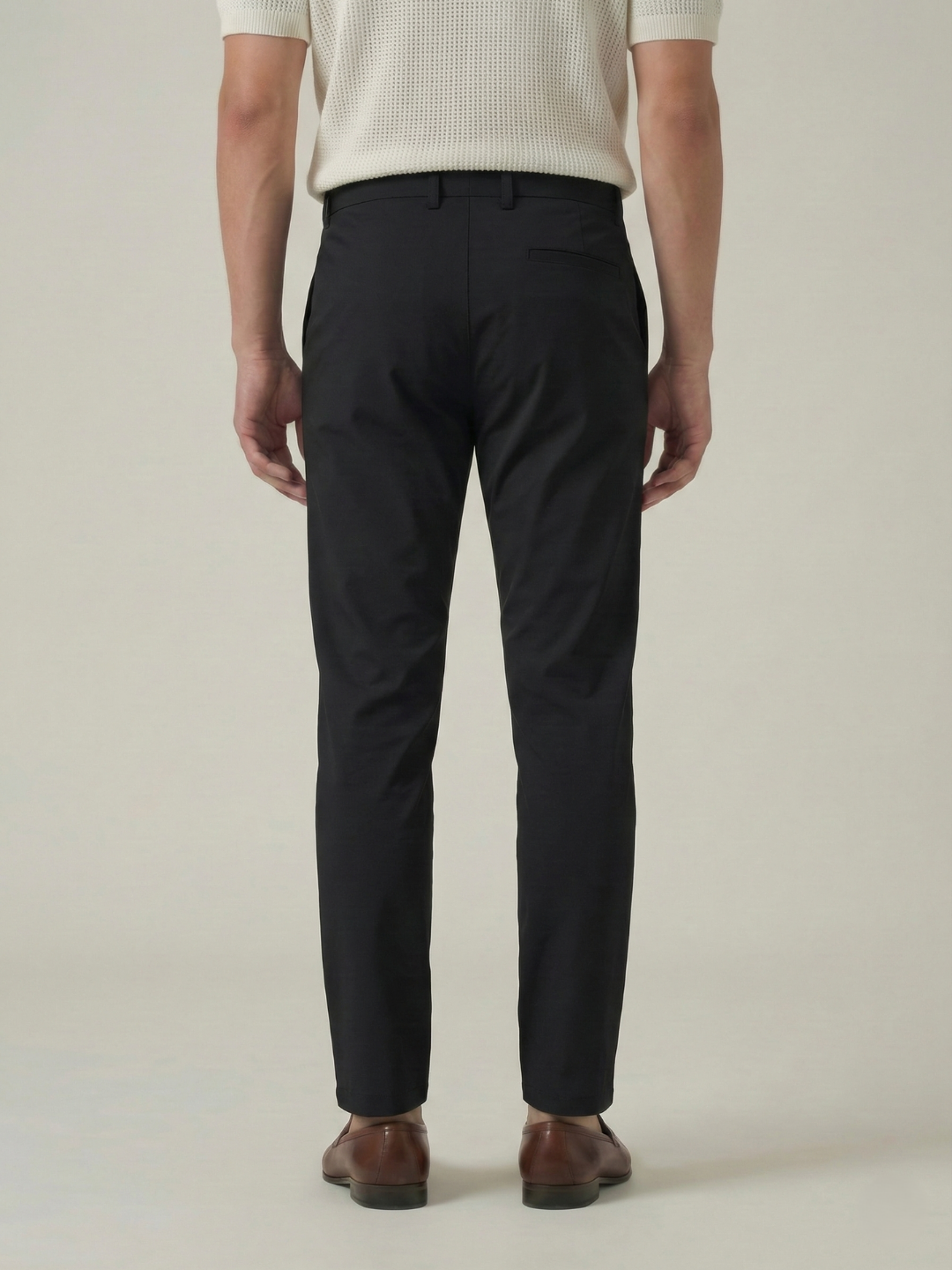 Men's Black Smart Casual Trousers