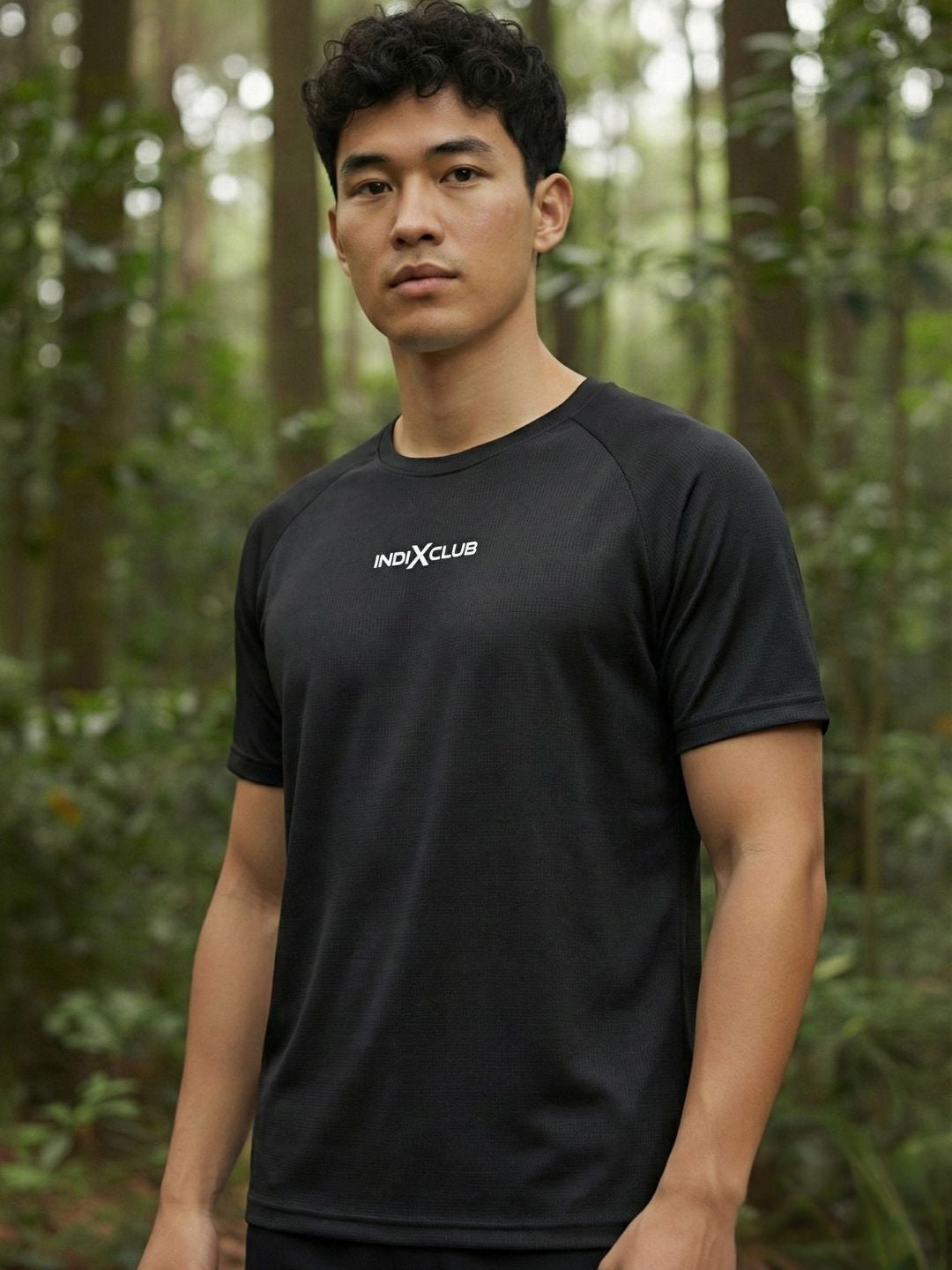 Men’s Black Performance Raglan Training Tee