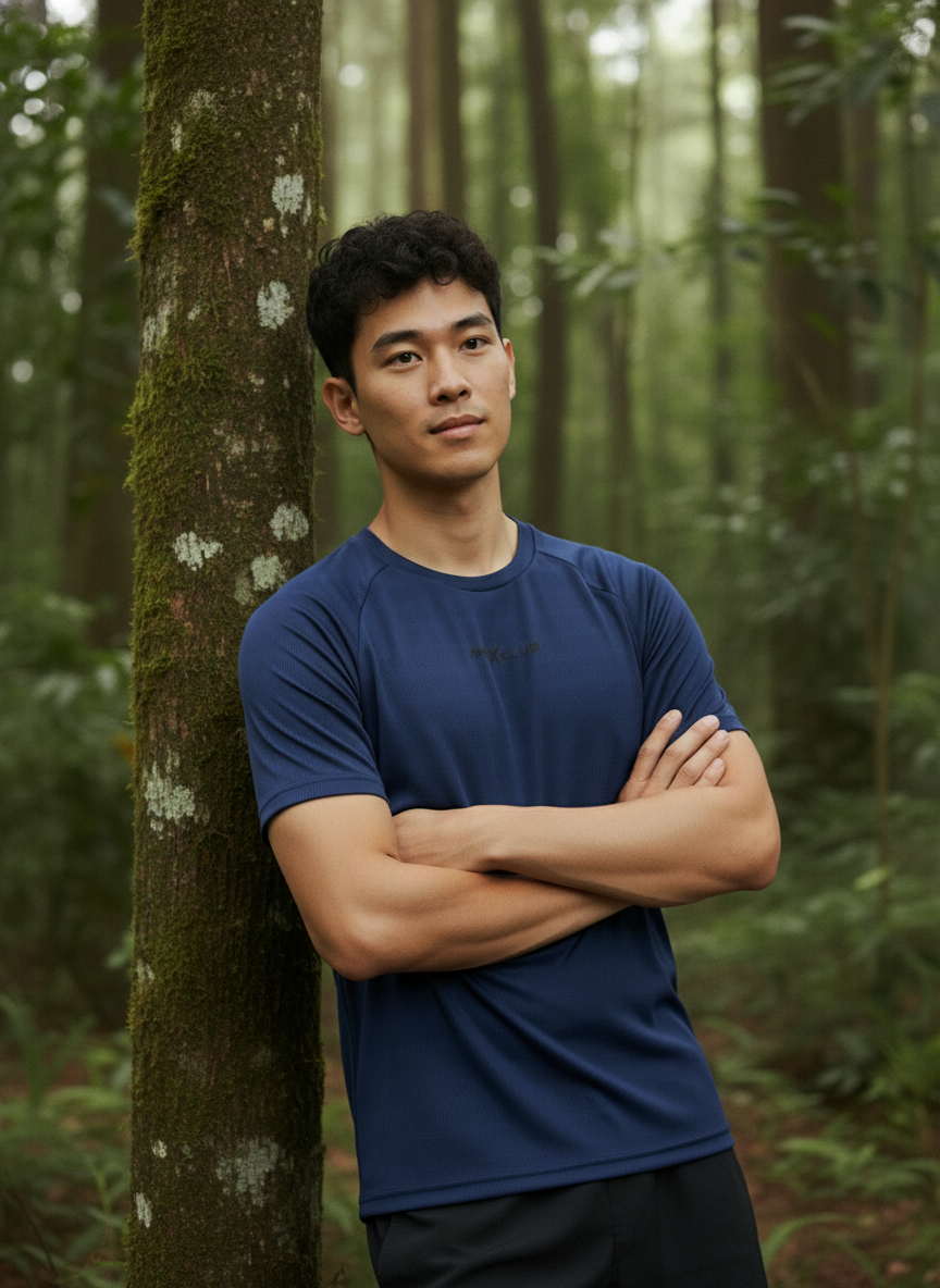 Men’s Navy Blue Performance Raglan Training Tee