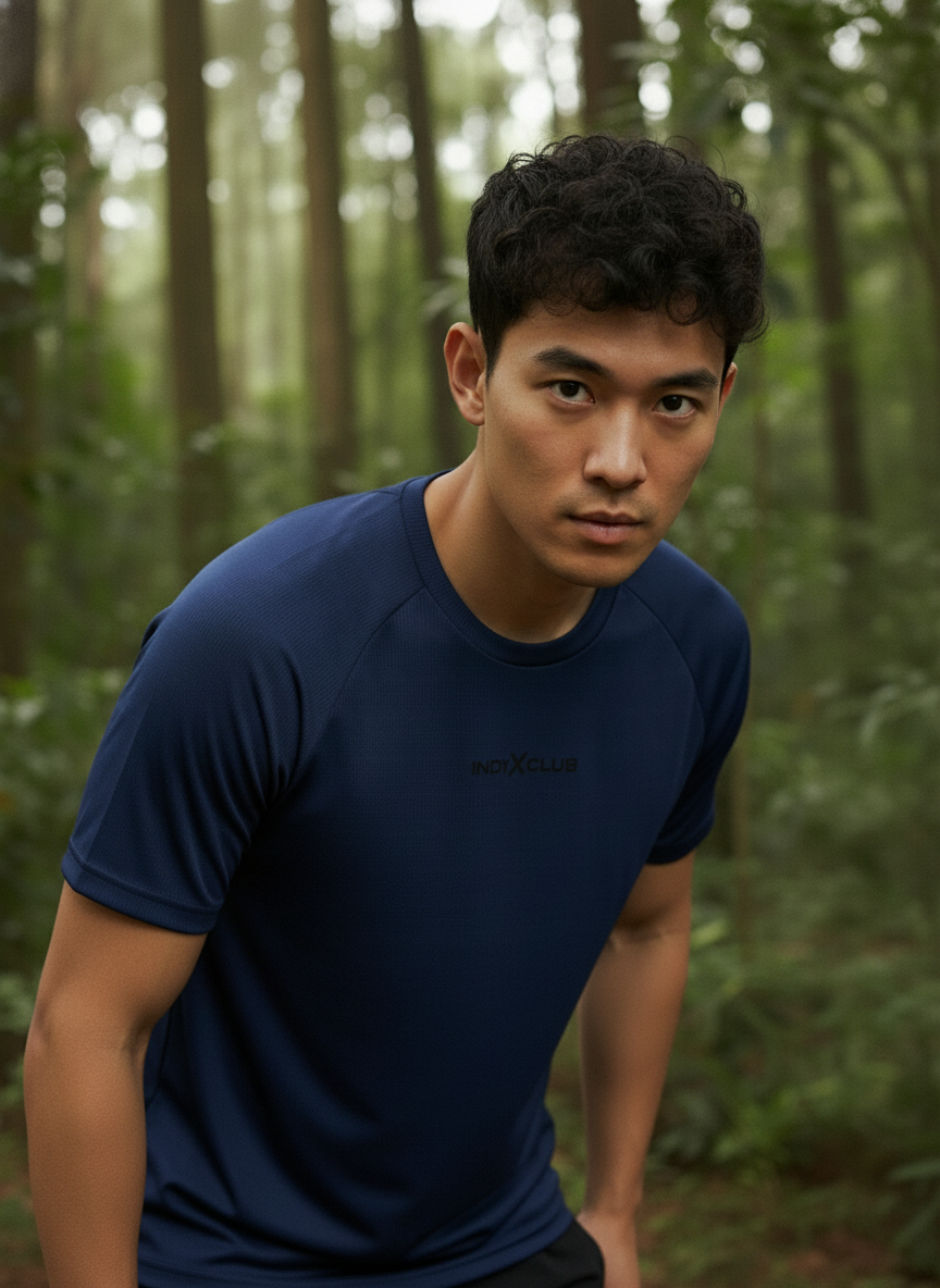 Men’s Navy Blue Performance Raglan Training Tee