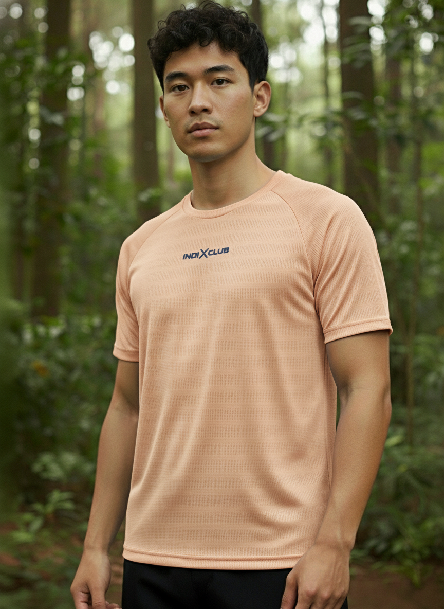 Men’s Blush Pink Performance Raglan Training Tee