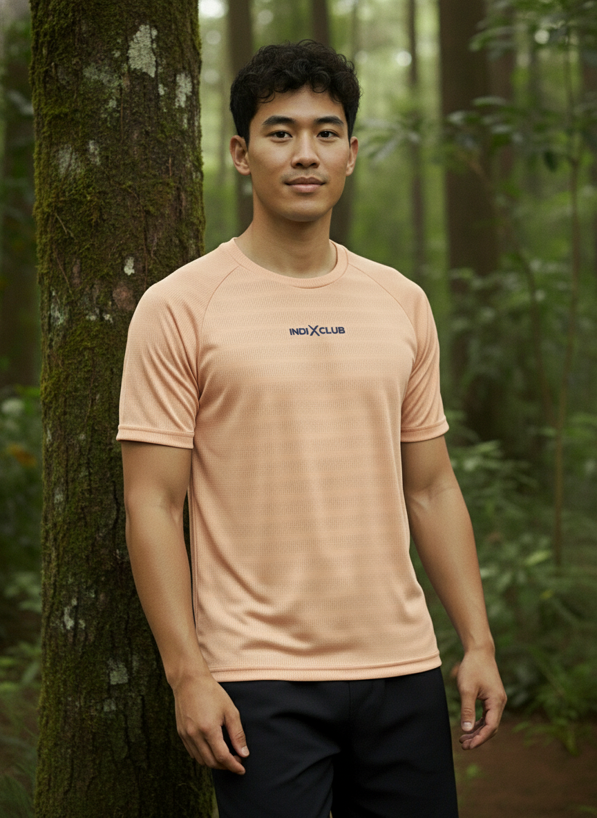 Men’s Blush Pink Performance Raglan Training Tee