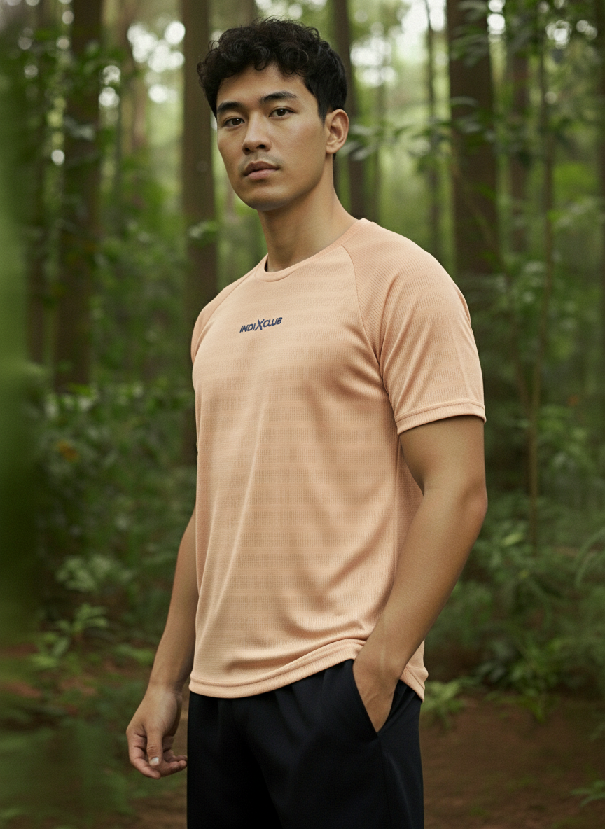 Men’s Blush Pink Performance Raglan Training Tee