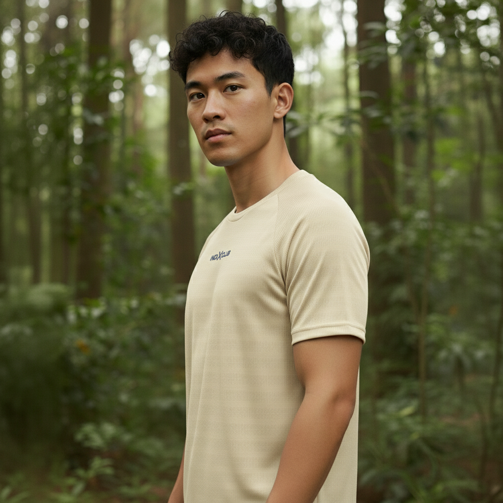 Men’s Cream Performance Raglan Training Tee