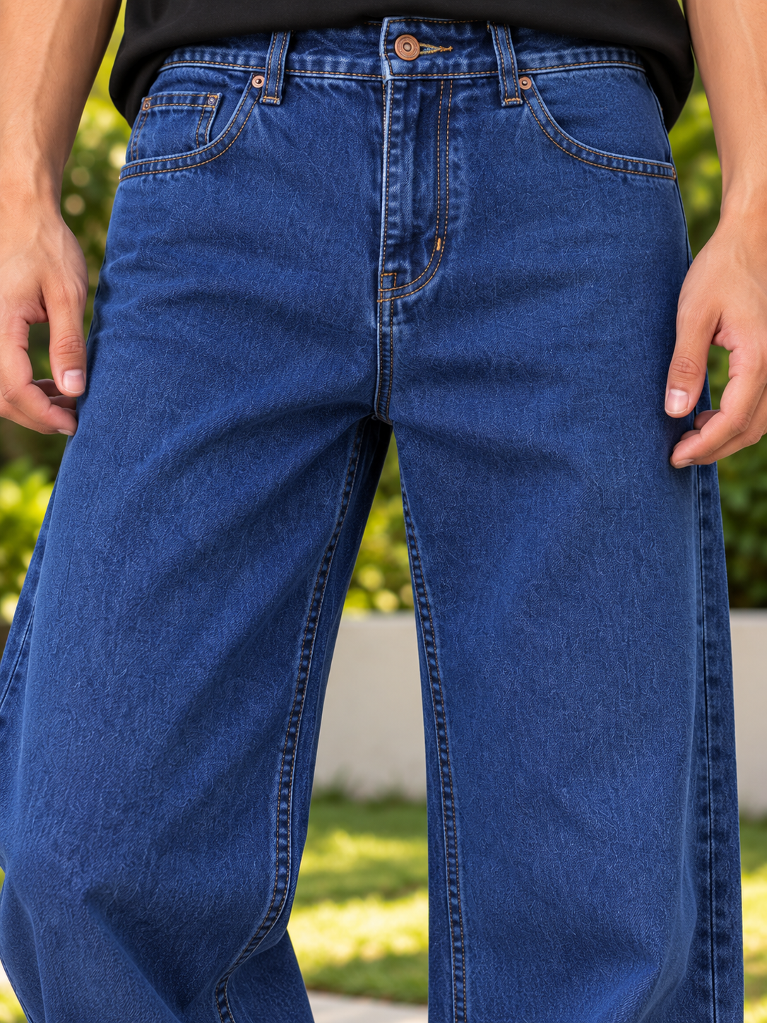 Men's Straight Fit Jeans - Indigo Blue