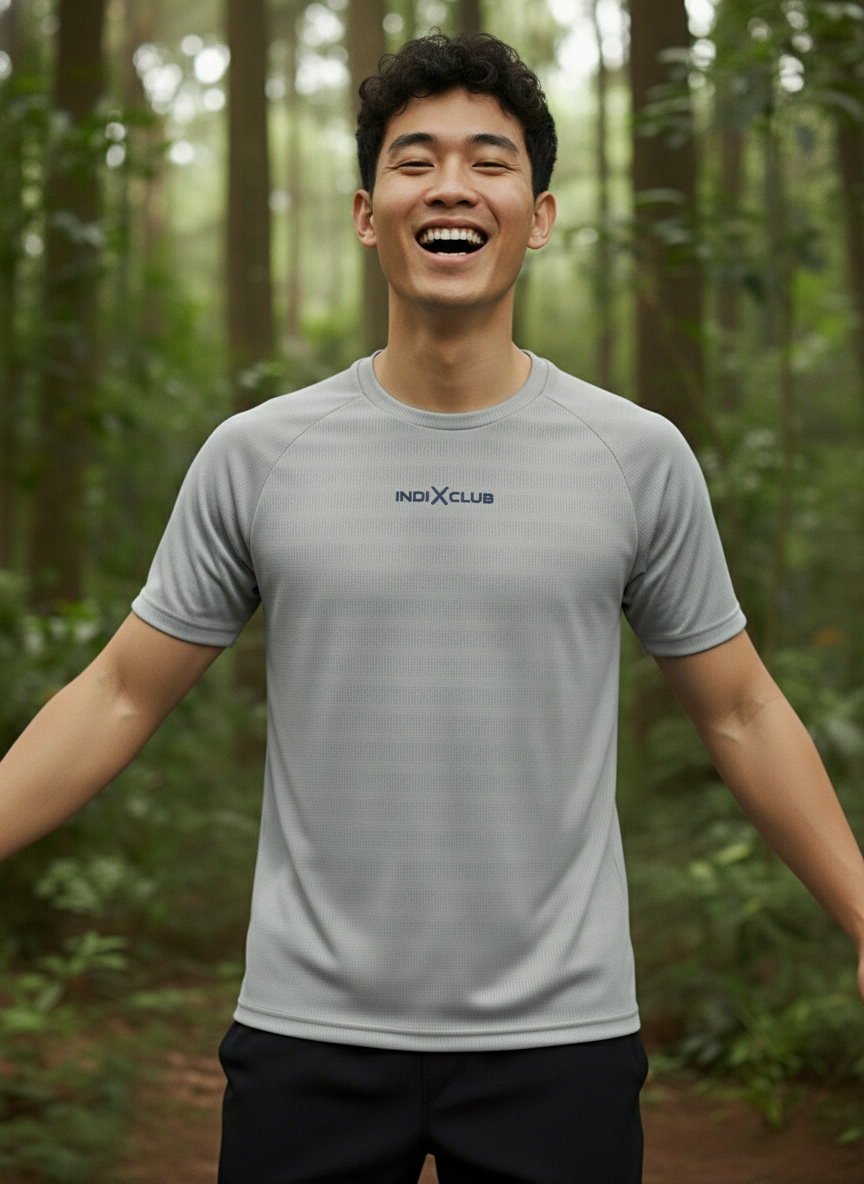 Men’s Grey Performance Raglan Training Tee