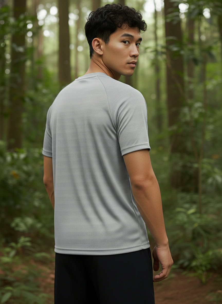 Men’s Grey Performance Raglan Training Tee