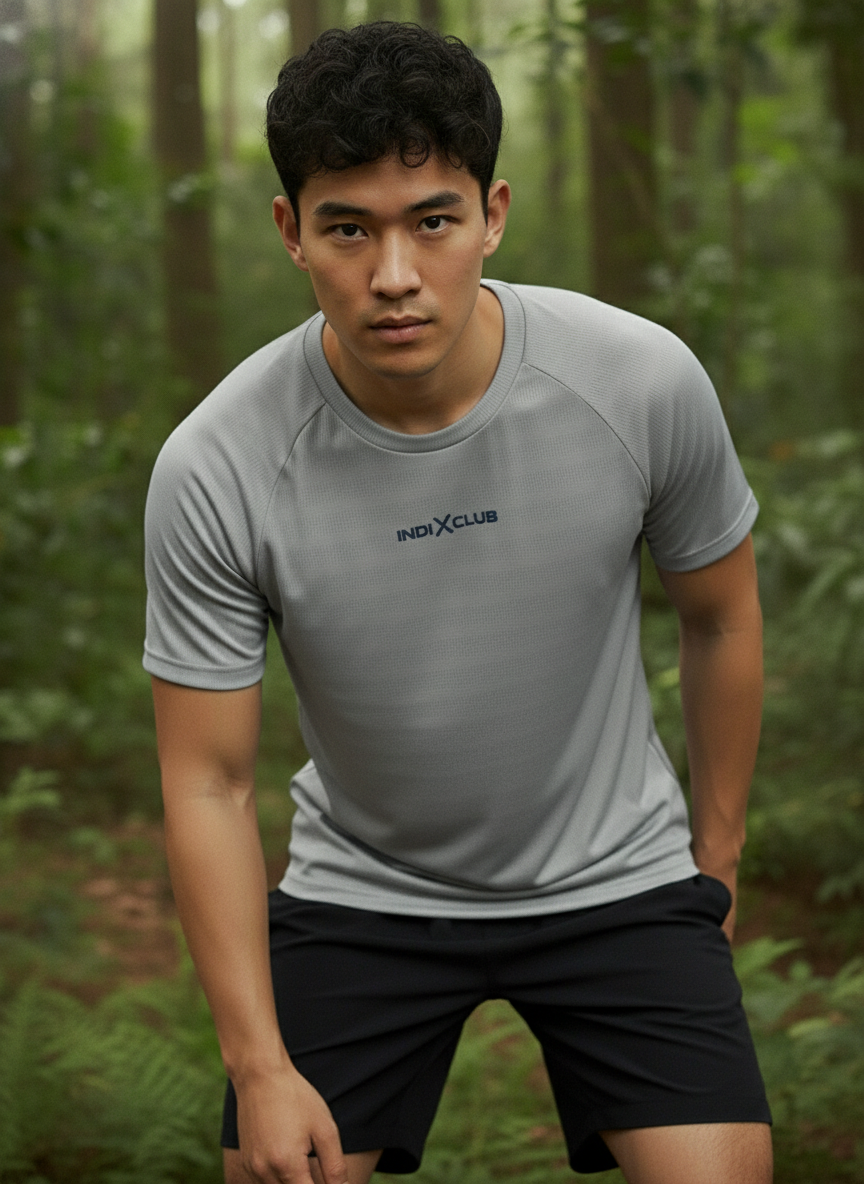 Men’s Grey Performance Raglan Training Tee