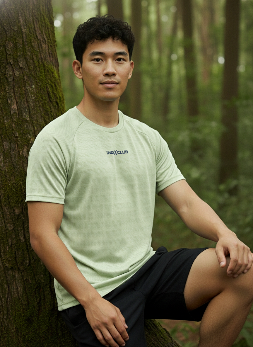 Men’s Lime Green Performance Raglan Training Tee