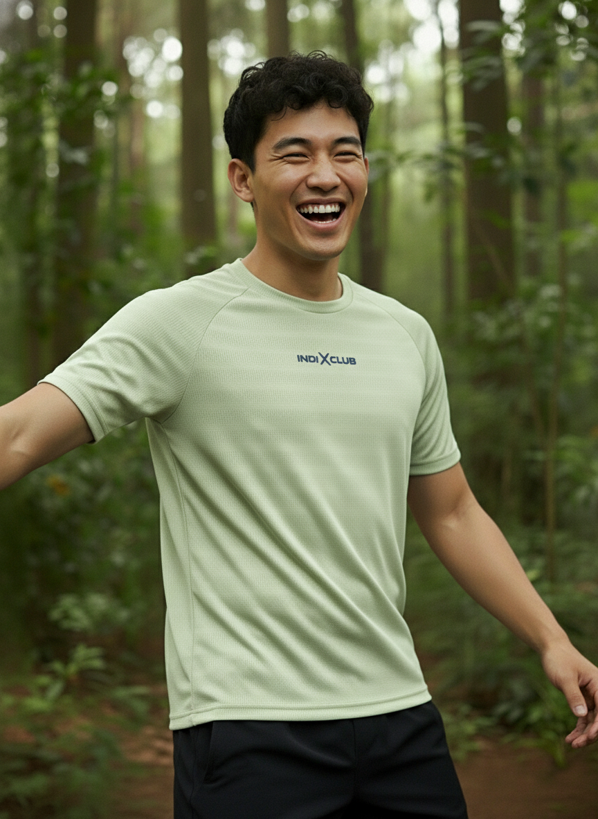 Men’s Lime Green Performance Raglan Training Tee