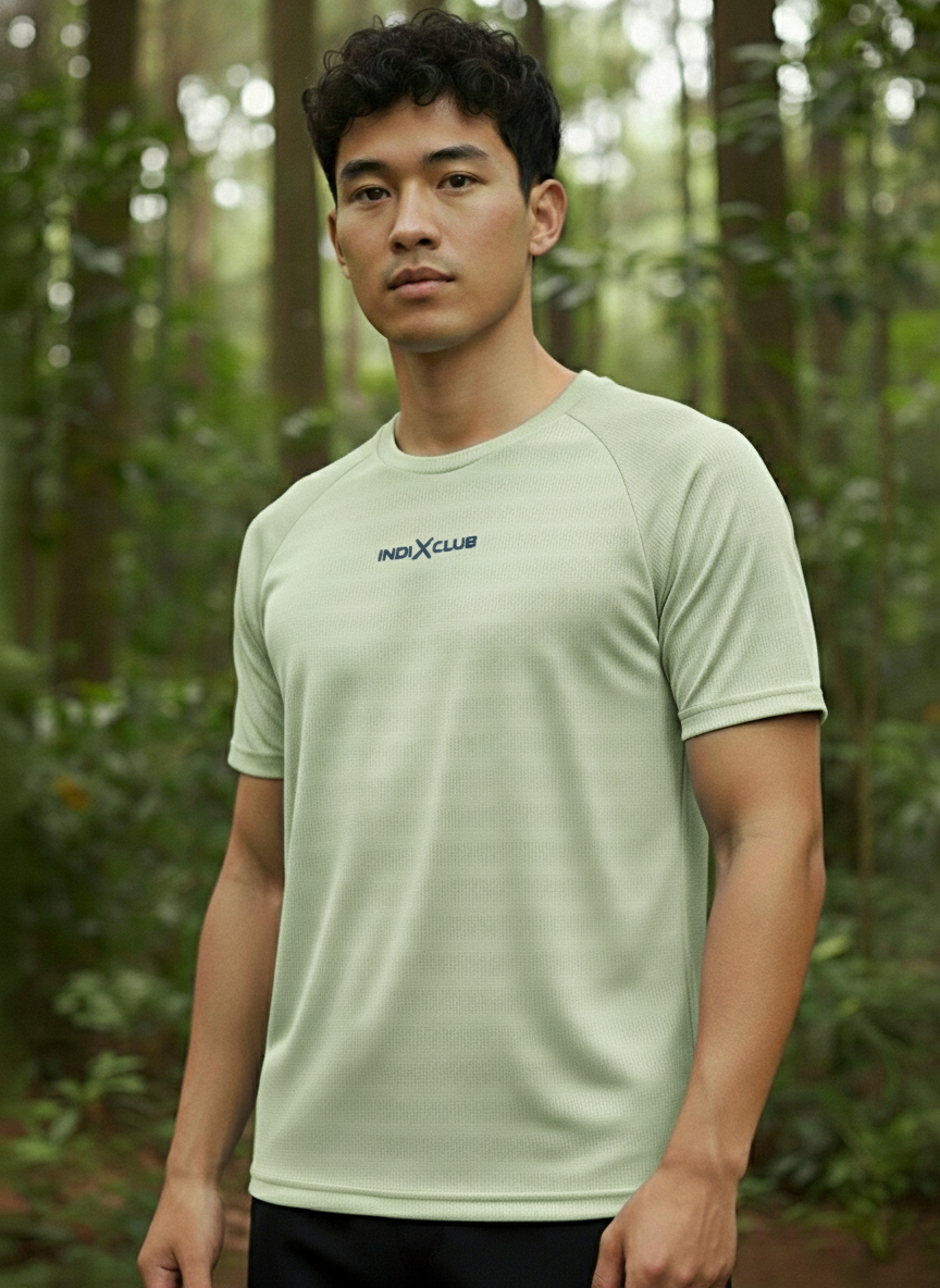 Men’s Lime Green Performance Raglan Training Tee