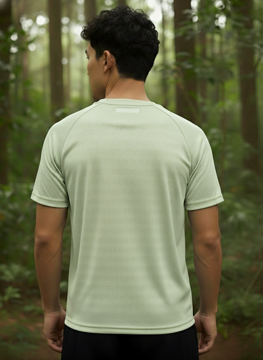 Men’s Lime Green Performance Raglan Training Tee