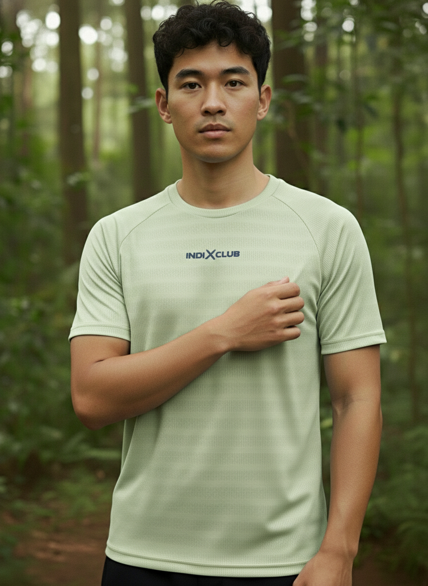 Men’s Lime Green Performance Raglan Training Tee