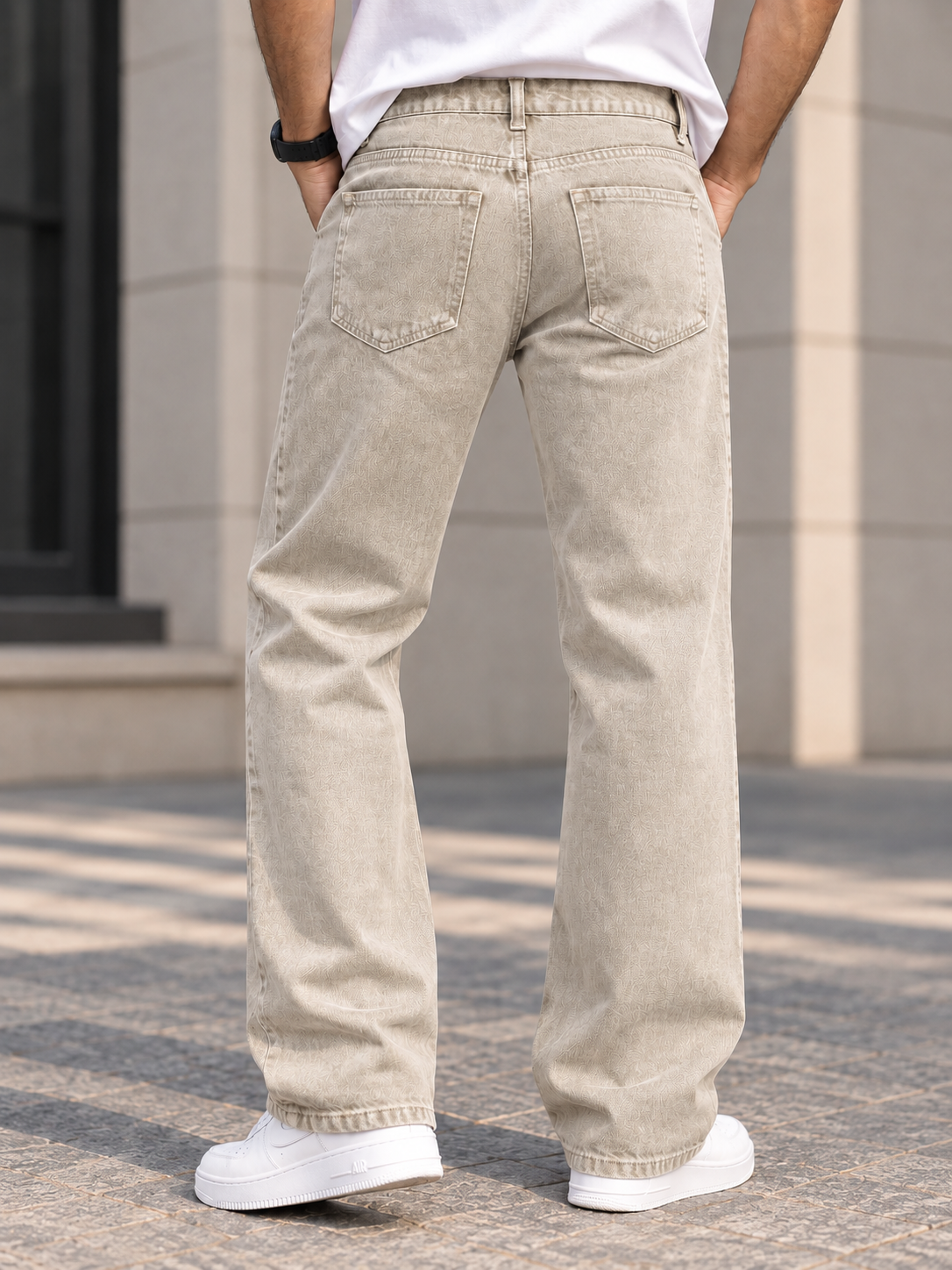 Men's Pista Solid Straight Fit Jeans