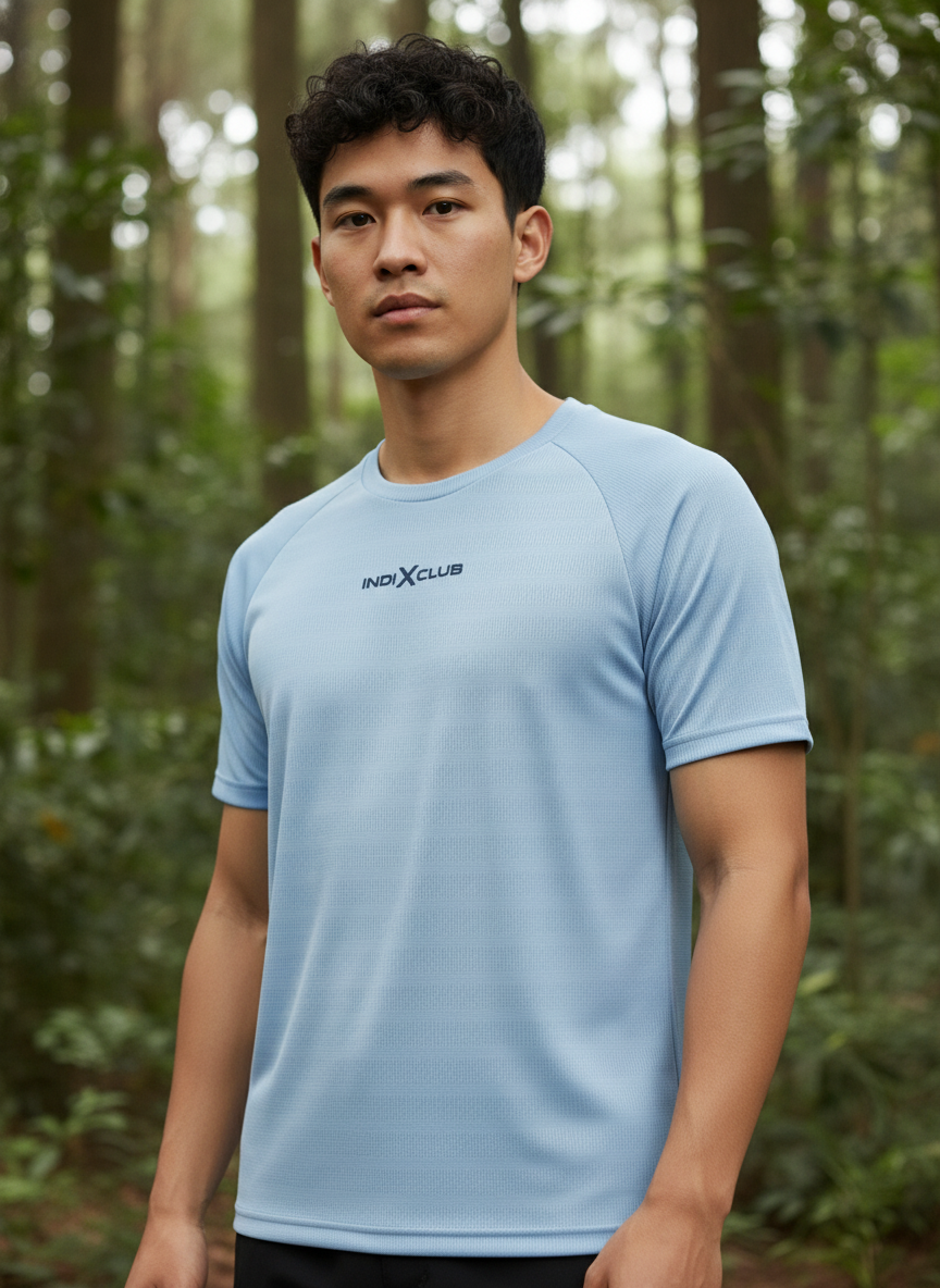 Men’s Sky Blue Performance Raglan Training Tee
