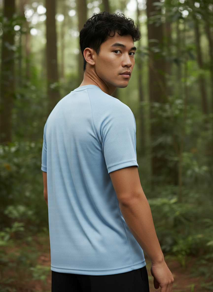 Men’s Sky Blue Performance Raglan Training Tee