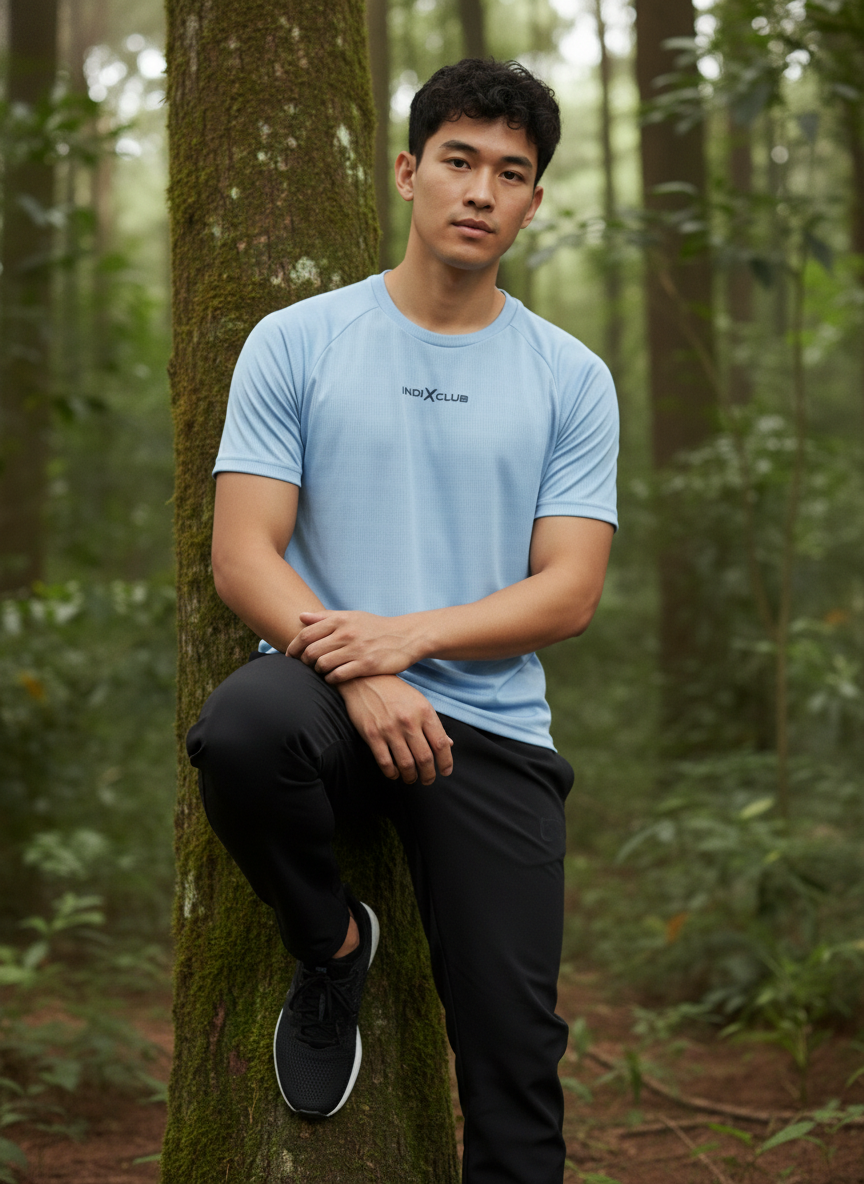 Men’s Sky Blue Performance Raglan Training Tee