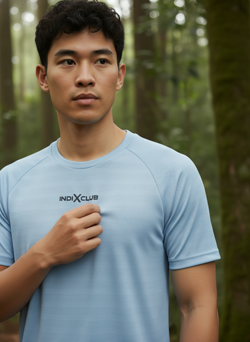 Men’s Sky Blue Performance Raglan Training Tee