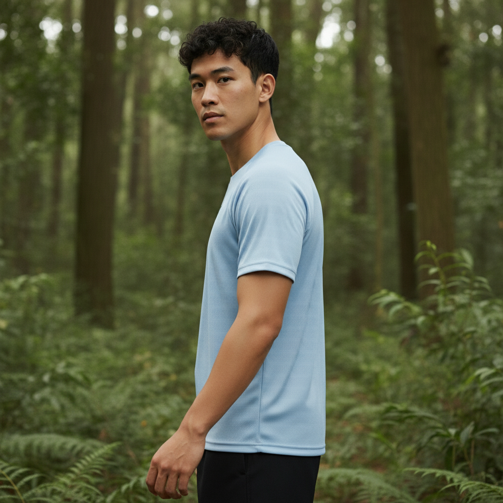 Men’s Sky Blue Performance Raglan Training Tee