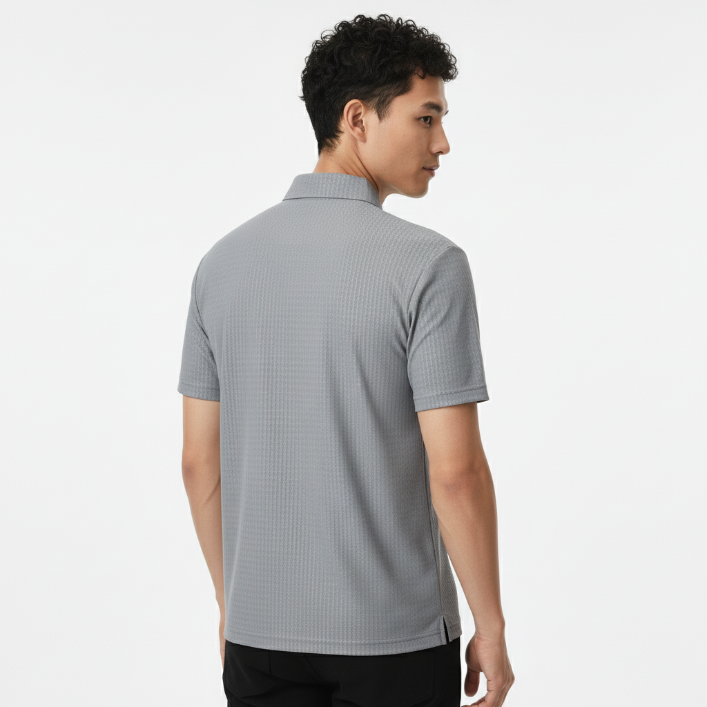 Men's Slate Grey Ultra Smooth Stitchless Polo T-Shirt