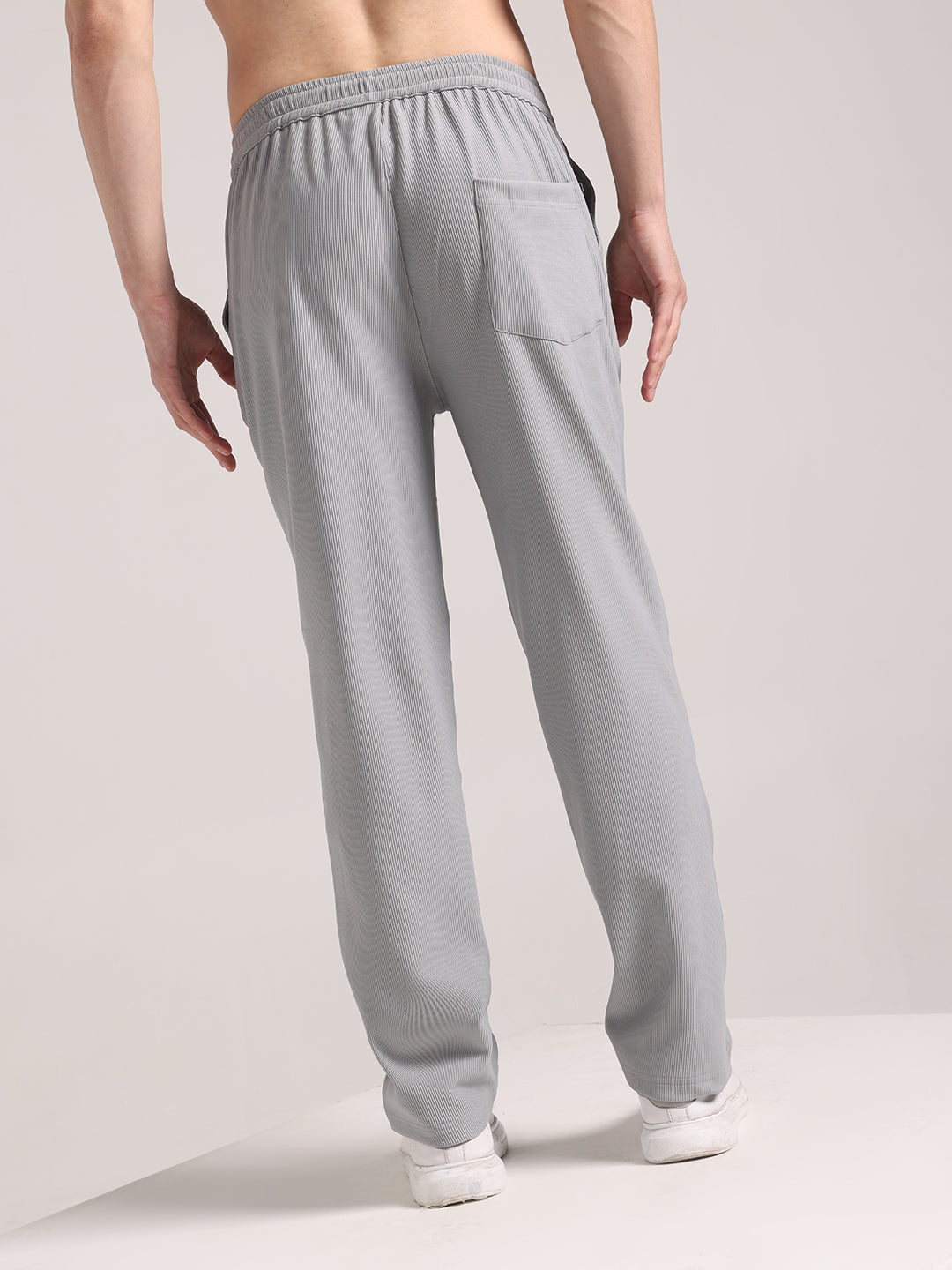 Men's Pale Grey Corduroy Track Pant