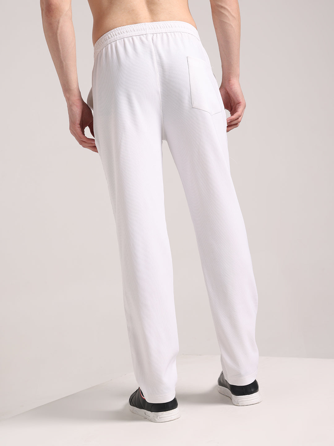Men's Ghost White Corduroy Track Pant