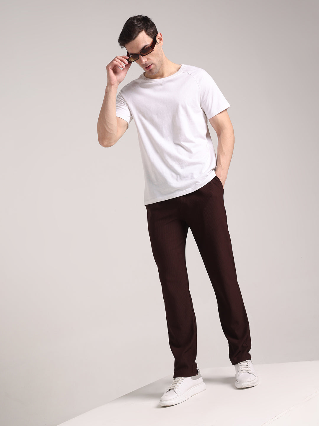 Men's Coffee Corduroy Track Pant
