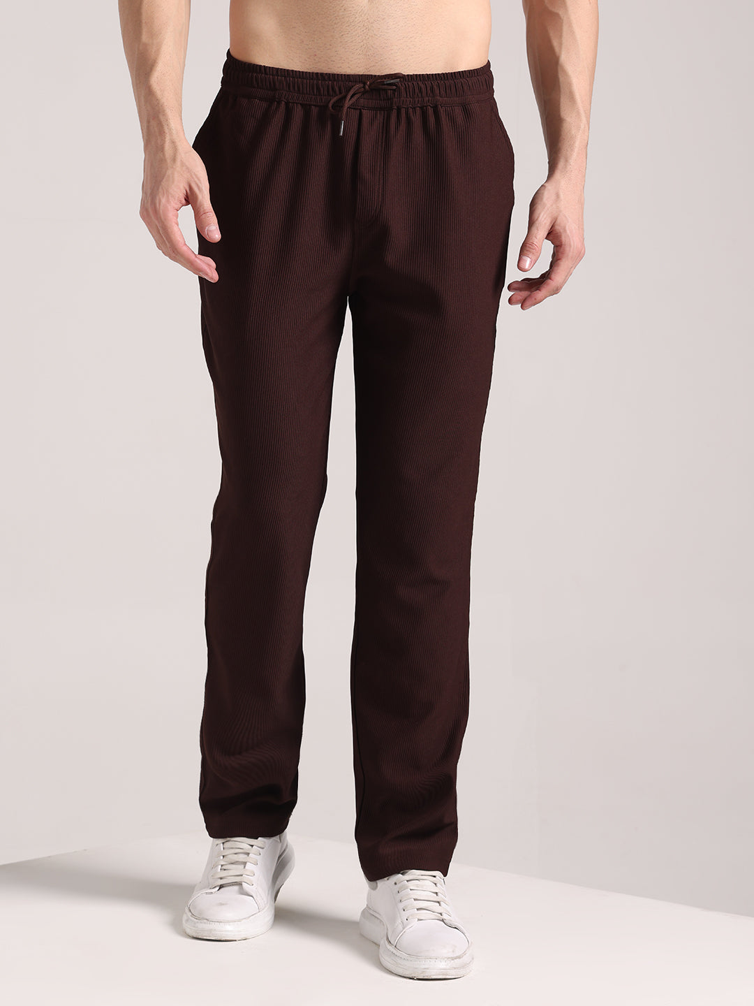 Men's Coffee Corduroy Track Pant
