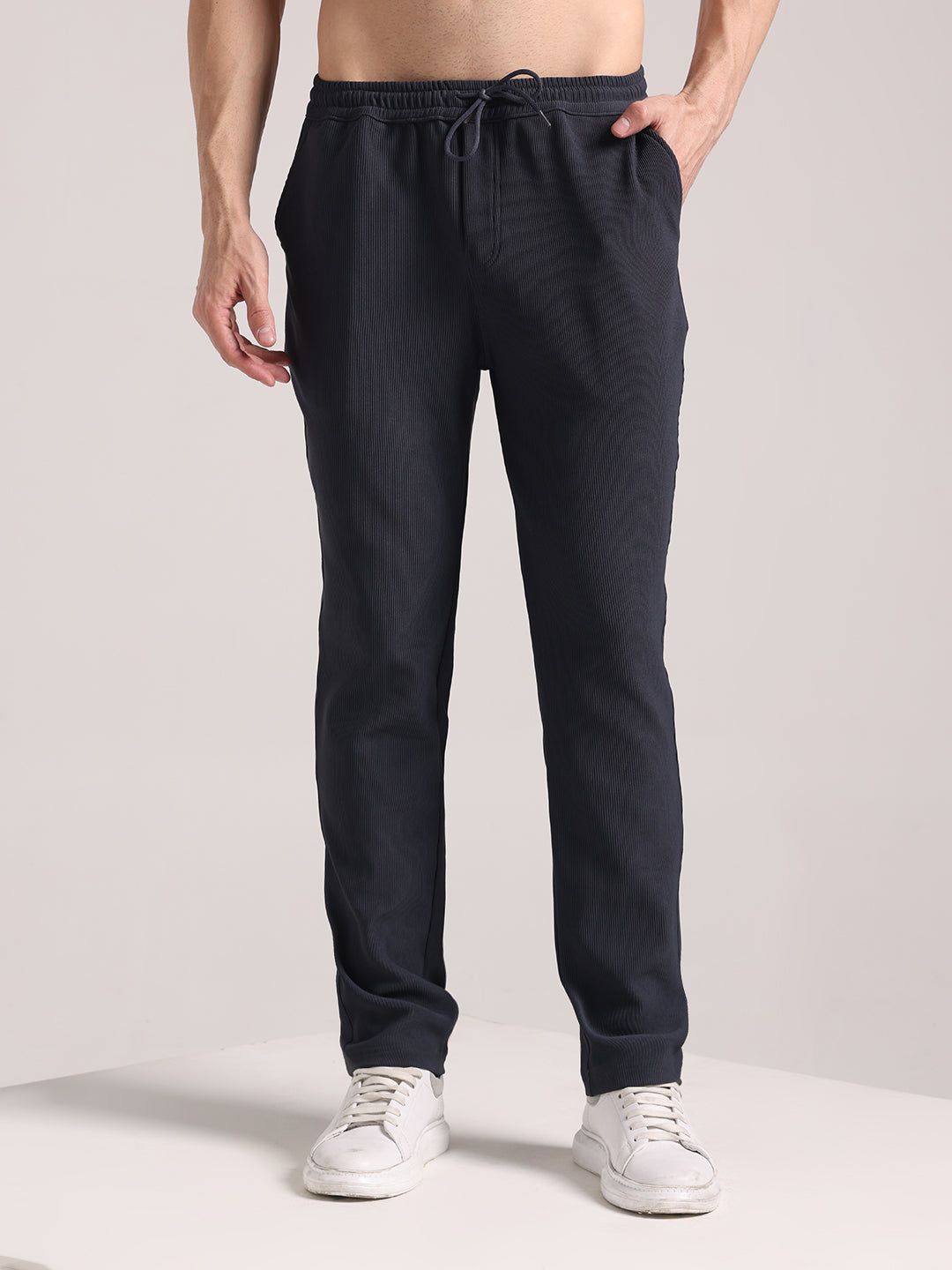 Men's Granite Grey Corduroy Track Pant