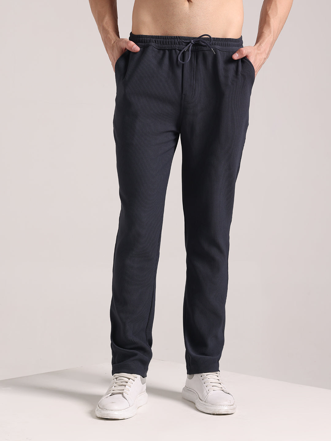 Men's Granite Grey Corduroy Track Pant