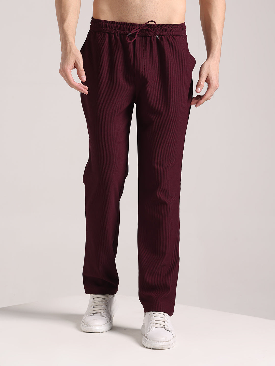 Men's Purple Violet Corduroy Track Pant