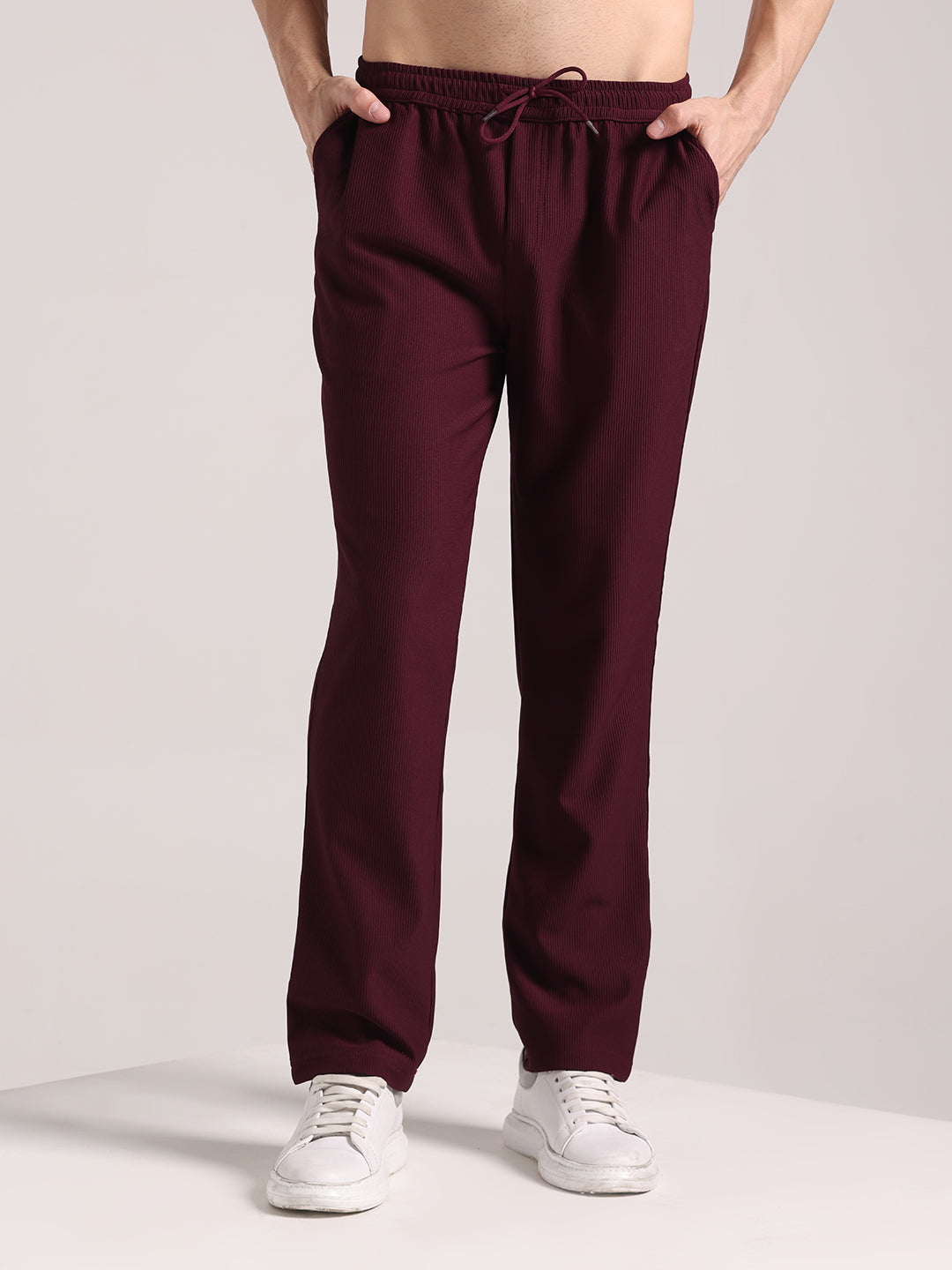 Men's Purple Violet Corduroy Track Pant