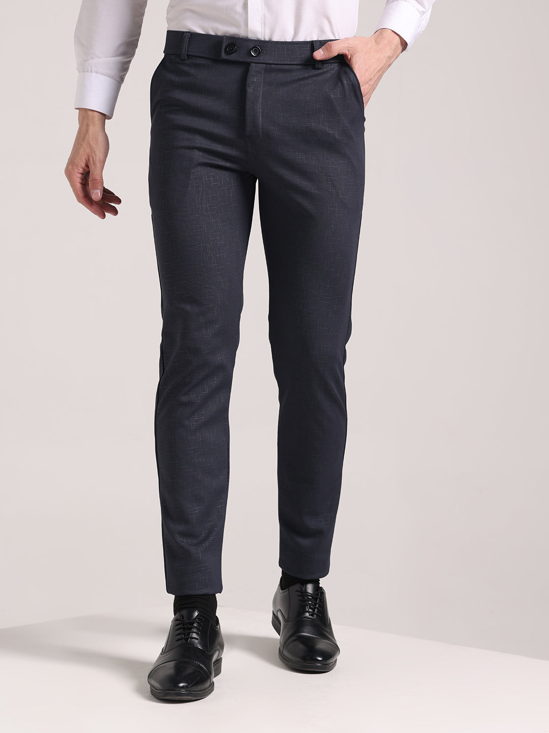 Men's Granite Grey Soft Lycra Trouser