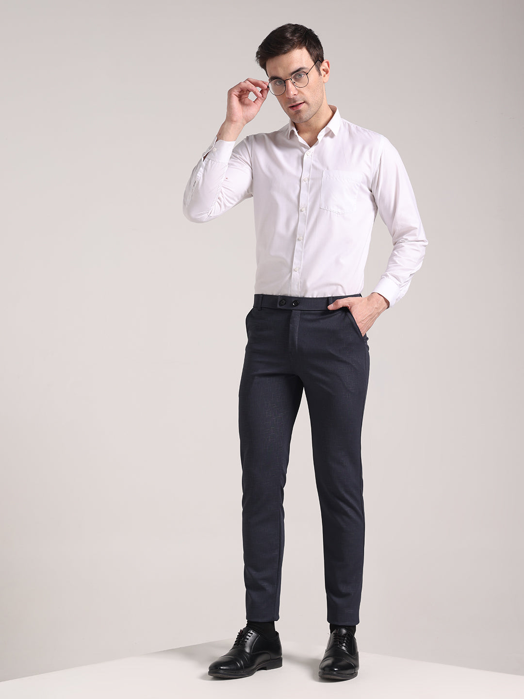 Men's Granite Grey Soft Lycra Trouser