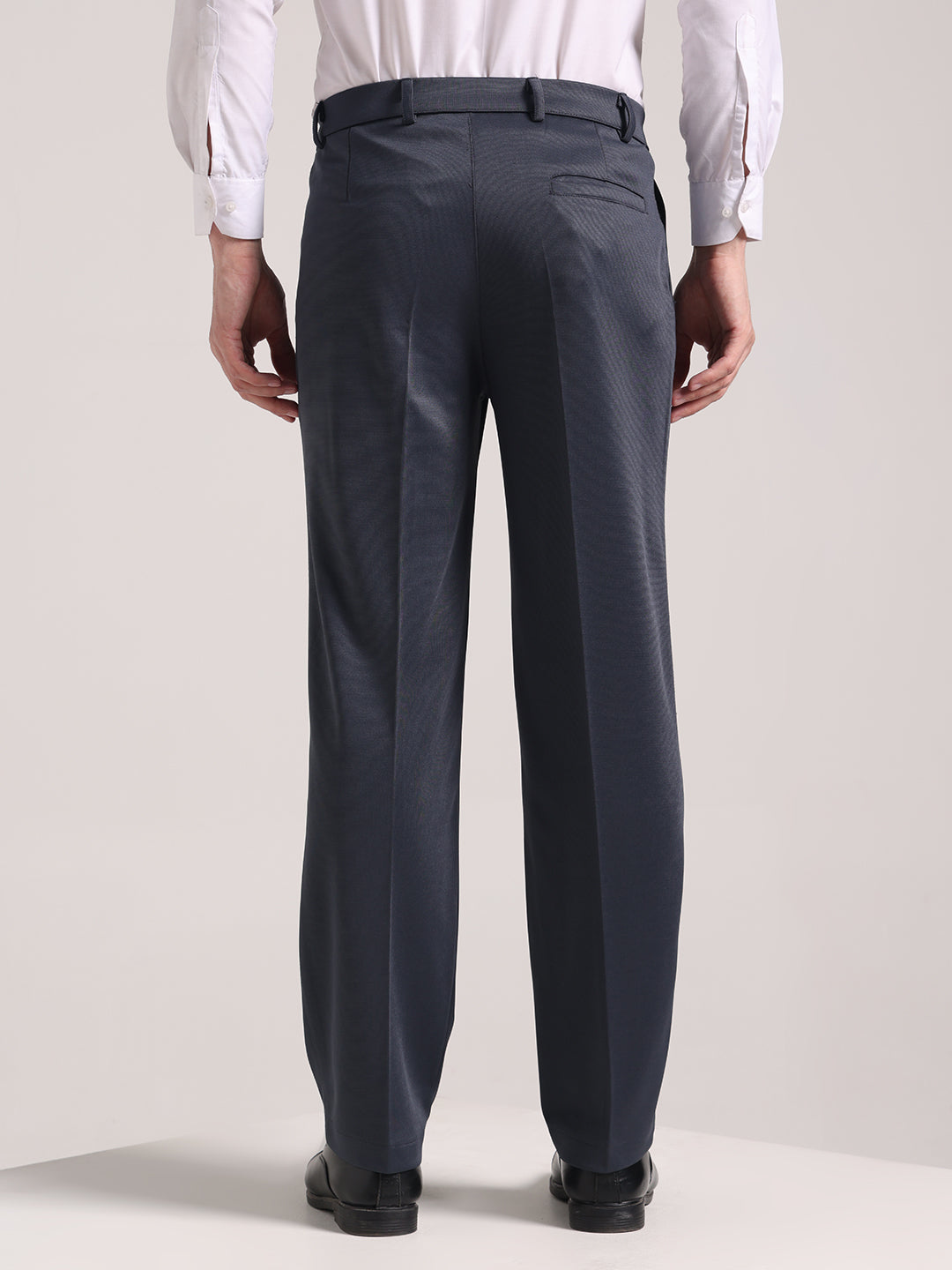 Men's Granite Grey Loose-Fit Korean Trouser