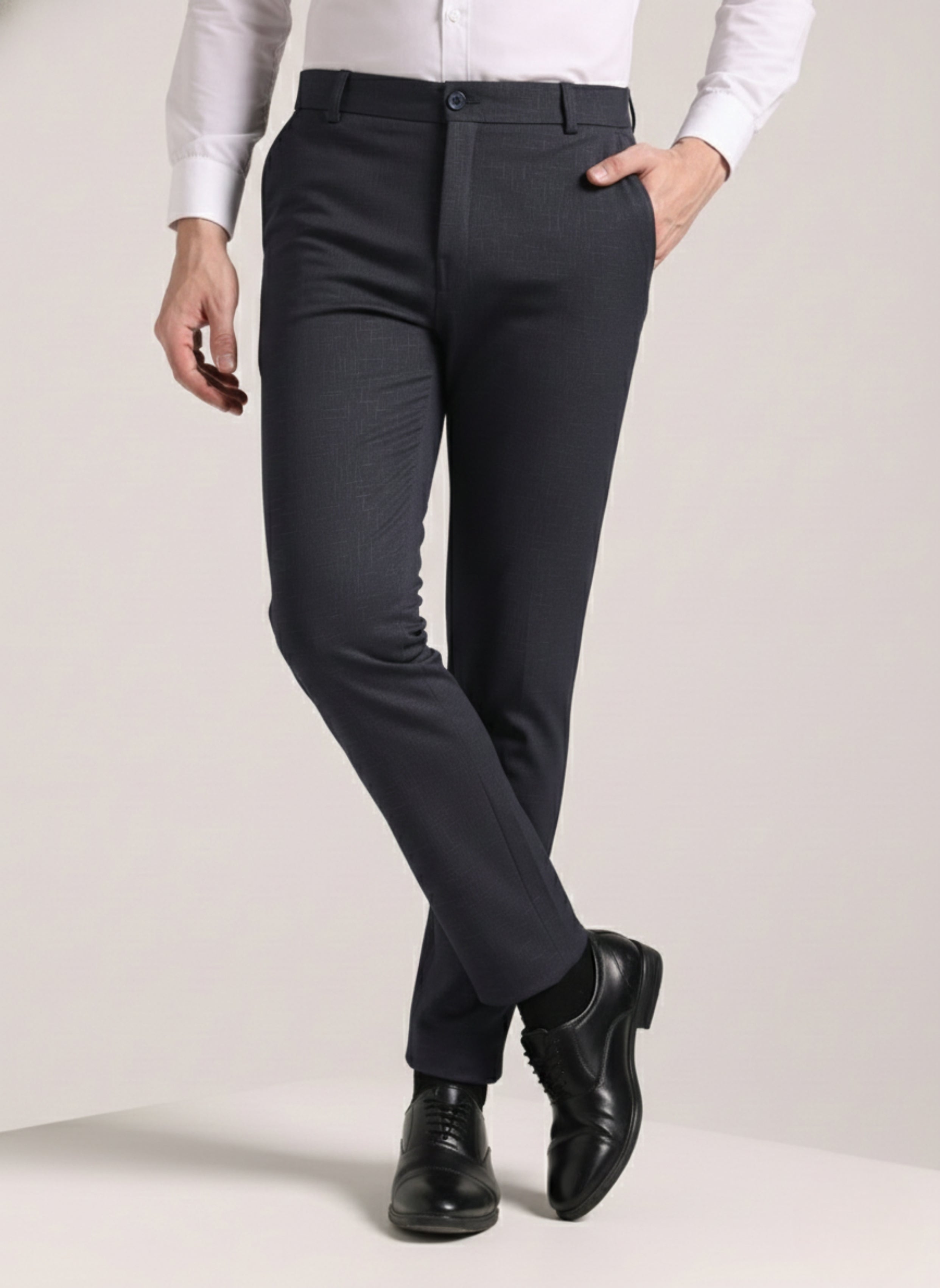 Men's Granite Grey Soft Lycra Trouser